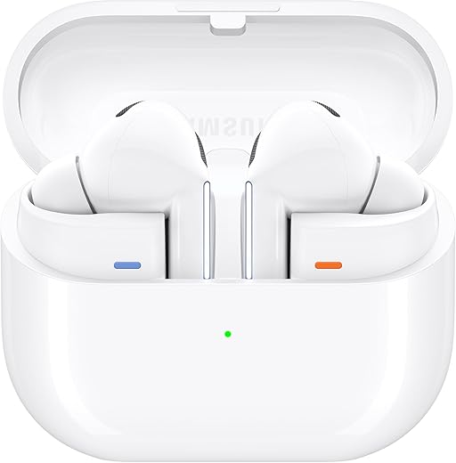 Samsung Galaxy Buds3 Pro Wireless Earbuds, Powered by Galaxy AI, IP57, Active Noise Cancellation, Adaptive Noise Control, 37hrs Battery, 360 Surround Sound, Pinch Controls, Galaxy Ecosystem, White