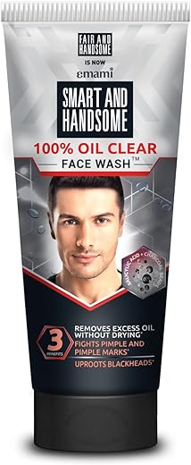 Smart And Handsome Face Wash, 100% Oil Clear, Fights Pimple and Pimple Marks, 150g