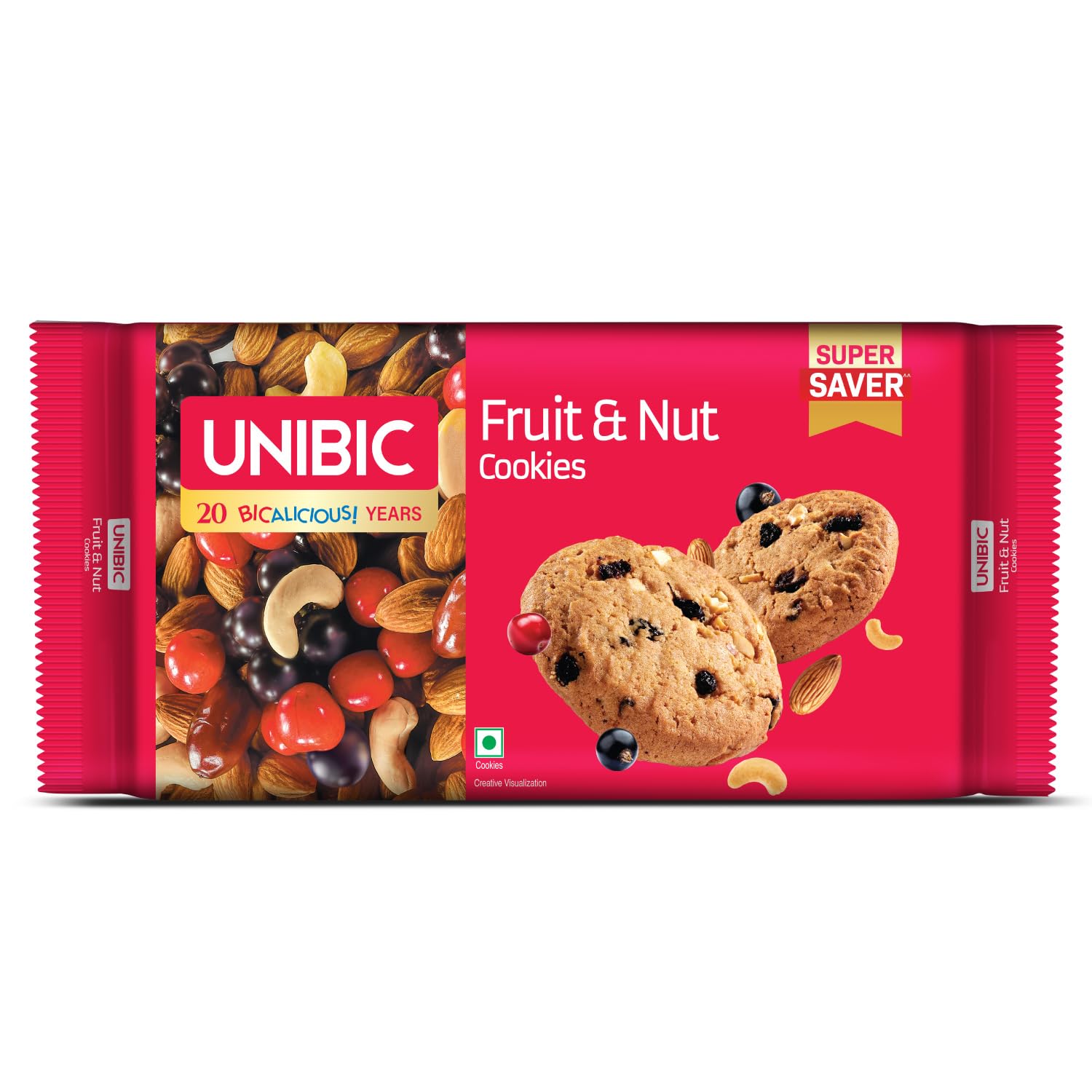 UNIBIC Fruit & Nut Cookies, 450g | weight may vary 450g/487.5g