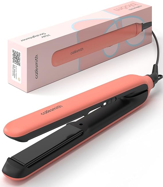 Caresmith Bloom Hair Straightener for Women | 4H Hardened Ceramic Plates for Toughness | Heats to 220 C in 1 Min | Flexible Floating Plates | Ultra-light