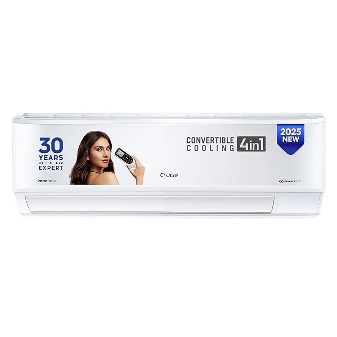 Cruise 1.5 Ton 3 Star Inverter Split AC  CWCVBK-VQ1W173, White)