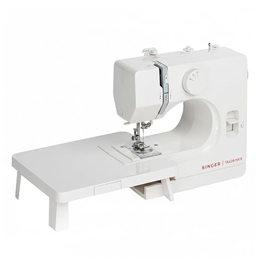 SINGER Tailor Mate Straight Stitch Sewing Machine with Free Arm | LED Light, Foot Pedal & Extension Table | 3 Stitch Length Options | 1-Year Warranty