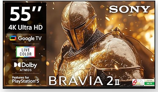 Sony 139 cm (55 inches) BRAVIA 2M2 Series 4K Ultra HD Smart LED Google TV K-55S25BM2