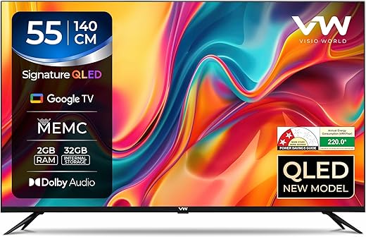 VW 140 cm (55 inches) Pro Series 4K Ultra HD Smart QLED Google TV VW55GQ2