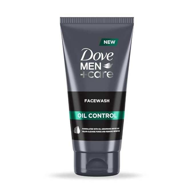 Dove Men + Care|150ml Oil Control facewash|with Kaolin Clay|Soap-free facewash|For Normal to Oily Skin