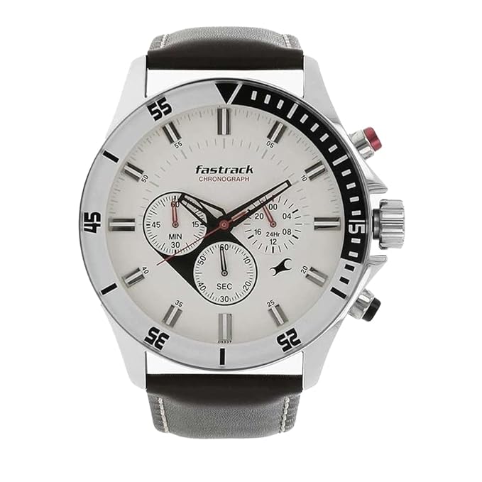 Fastrack Big Time Analog White Dial Men’s Watch NL3072SL01/NN3072SL01