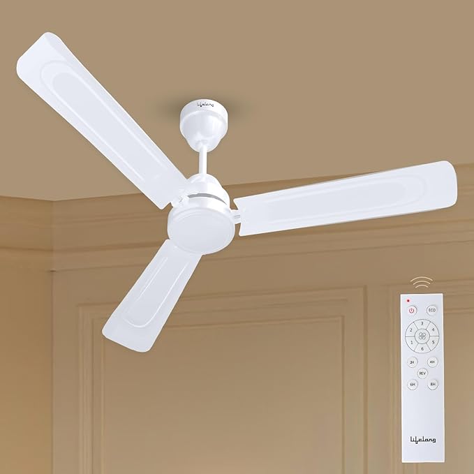 Lifelong 1200Mm Bldc Ceiling Fan For Home (48Inch)-35-Watt Smart Fan(Llcfbl903),Yellow