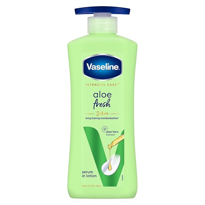 Vaseline Aloe Fresh Body Lotion, Aloe Vera extract and Menthol 400ml