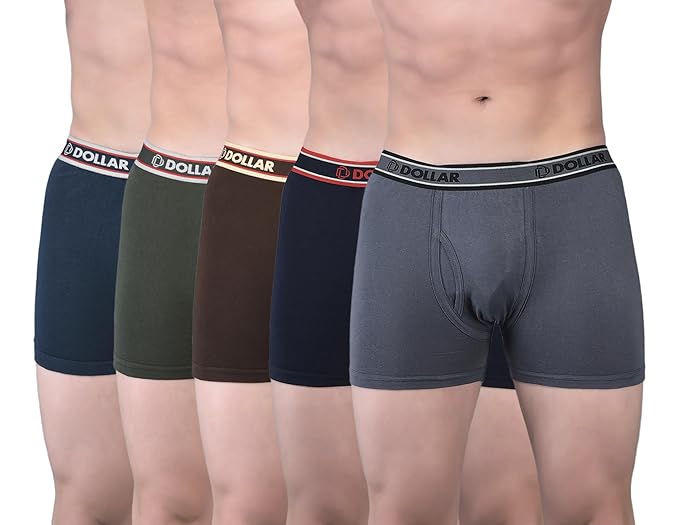 Dollar Bigboss Men’s Solid Cotton Trunk (Colour May Vary)