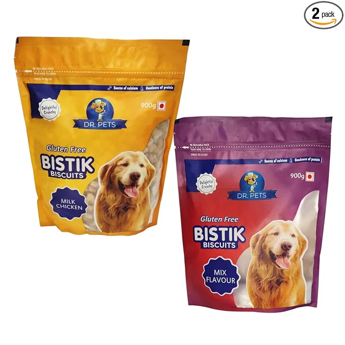 Dr. Pets Pack of 2 (900g Each) Bistik Dog Biscuits