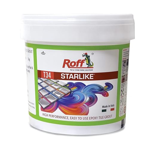 Pidilite ROFF STARLIKE [5 KG SAPPHIRE BLUE] 2 component | High performance epoxy grout with patented quartz technology