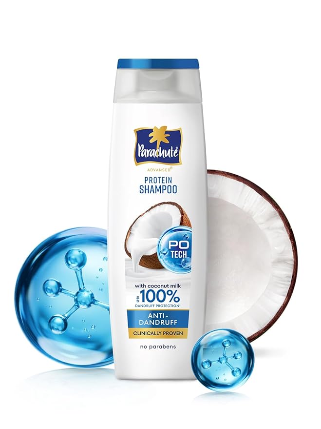 Parachute Advansed Anti-Dandruff Shampoo with Coconut Milk & PO Tech | 340ml