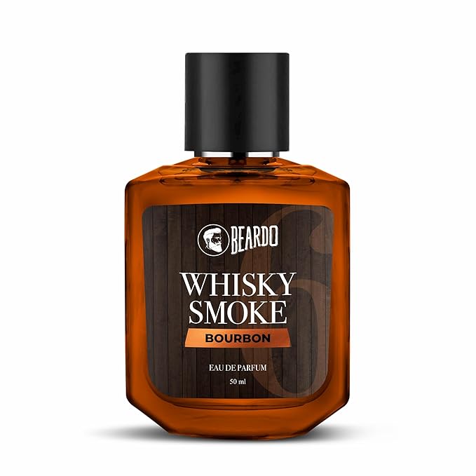 Beardo Whisky Smoke Bourbon Perfume For Men, 50ml | Oriental, Woody, Leathery Eau De Parfum | Long Lasting Perfume | Best Date Night Fragrance | Gift For Husband | Gift For Boyfriend