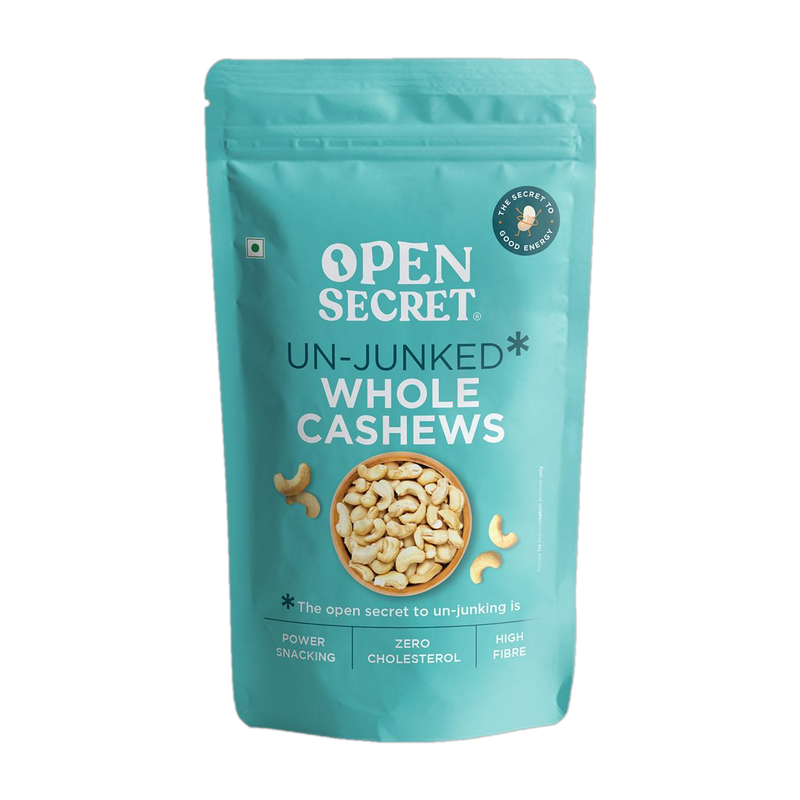 OPEN SECRET Premium Whole Kaju – High Protein Dry Fruit, Fasting Vrat Special Cashews