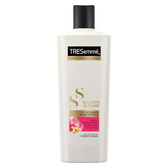 TRESEMME Smooth Shine Conditioner, 340ml, for Radiant and Frizz-Free Hair, with Vitamin H and Silk Protein, Enhances Manageability, 100% Paraben-Free