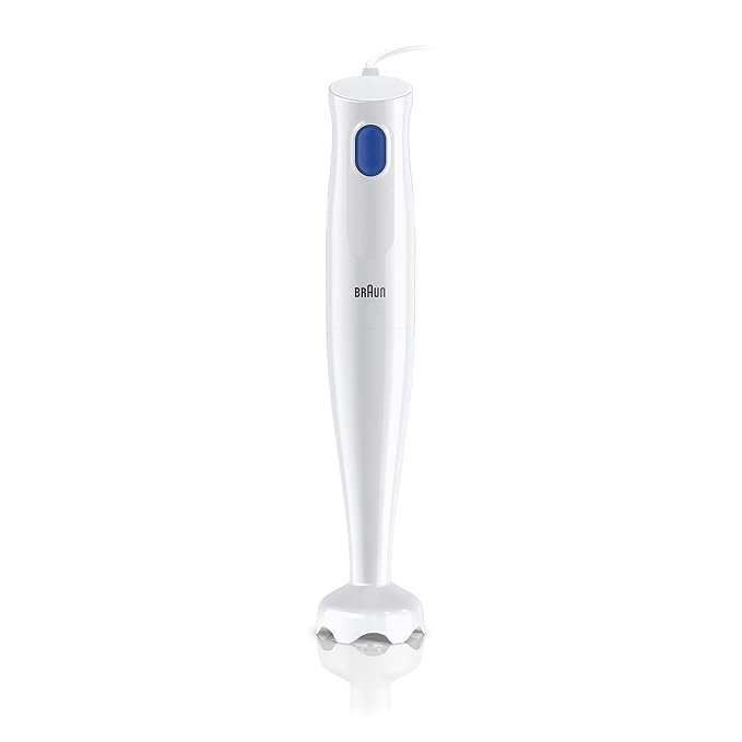 Braun MultiQuick 1, Powerful 450W Hand Blender, Made in Europe, EasyTwist Technology, Lightweight, Stainless Steel German Design, Dishwasher Safe, Make Baby Food, Chutney, Smoothie, Soup, MQ10.000P