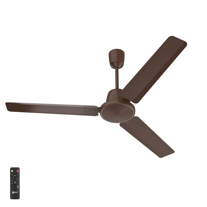 Orient Electric Apex Swift 1200mm BLDC Ceiling Fan with Remote | BEE 5 Star Rated | High Speed, Energy Saving Motor | 210 CMM Air Delivery | Inverter Compatible | 3 Year Warranty by Orient |Clay Brown