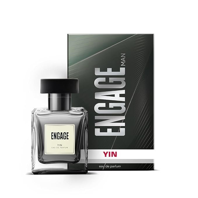 Engage Yin Eau De Parfum for Man 50ml |Fresh Bergamot Patchouli|Long Lasting Perfume|Perfume for Man| Night-time Wear| No Paraben|No Silicones|Dermat-Tested EDP| Gift for Men|Also Try Maracuja Cognac