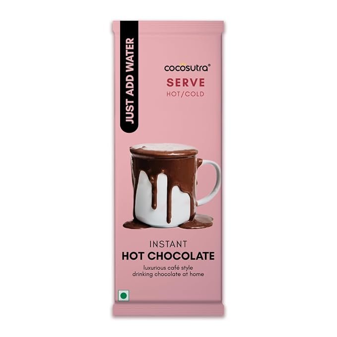 Cocosutra Instant Drinking hot Chocolate – 36g | Just add milk, hot or cold