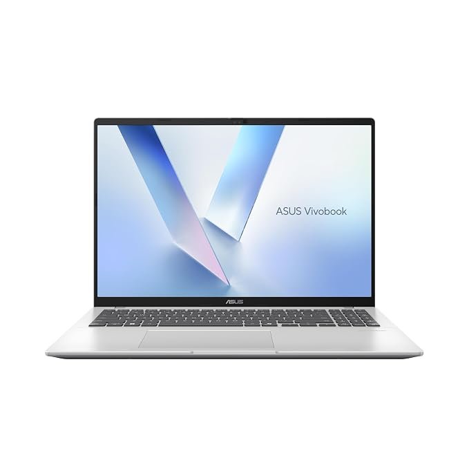 ASUS Vivobook 16 (2026),Intel Core Ultra 5 225H,Intel iGPU,16GB RAM,512GB SSD,FHD+,16″(40 cm),Windows 11 Home,M365 Basic(1 Year),Office 2024,Cool Silver,1.88 kg,X1607CA-MB350WS,Thin & Light Laptop
