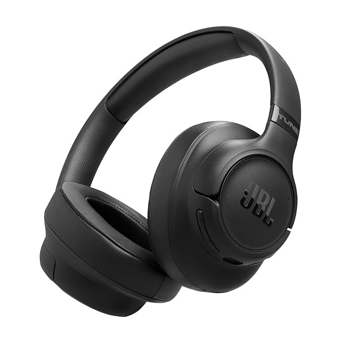 JBL New Launch Tune 780NC Wireless Over Ear Headphones with Adaptive Noise Cancellation, Upto 76 Hrs Battery, Smart Ambient, Spatial Sound, Customized EQ, Google Fast Pair, Dual Pairing, BT 6.0 -Black | 76 hours of battery life, Adaptive Noise Reduction, Bluetooth 6.0, Fast Pair Google and Swift Pair Microsoft, Pure Bass Sound