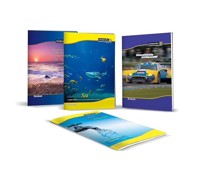 Classmate Notebook – Soft Cover, 120 Pages, 255x205mm, Four Lines with Gap