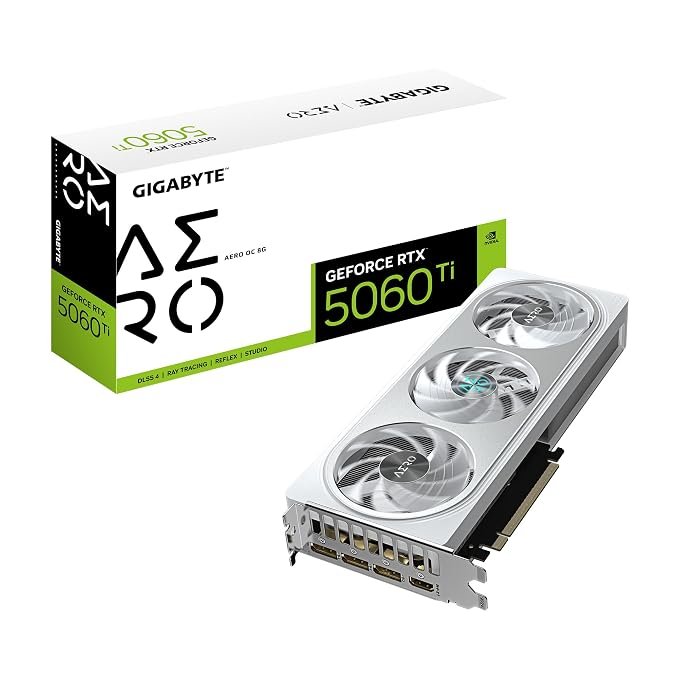 GIGABYTE GV-N506TAERO OC-8GD | GeForce RTX 5060 Ti AERO OC 8GB GDDR6 Graphics Card