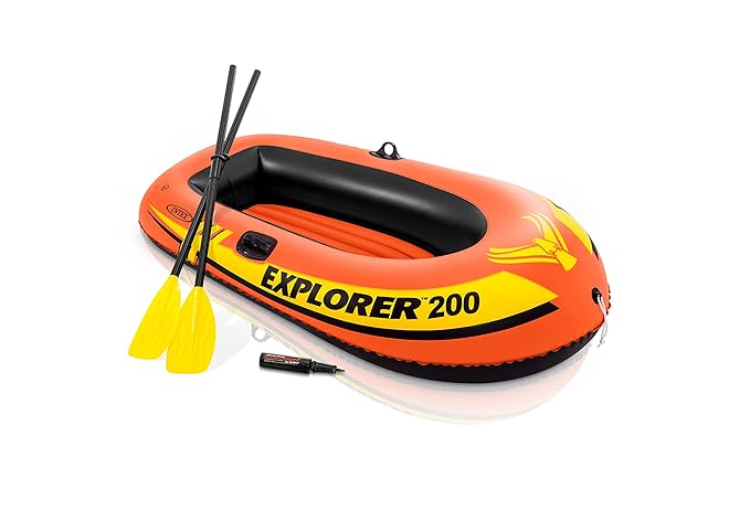 INTEX Explorer 200 Boat – 58331NP (73IN X 37IN X 16IN)