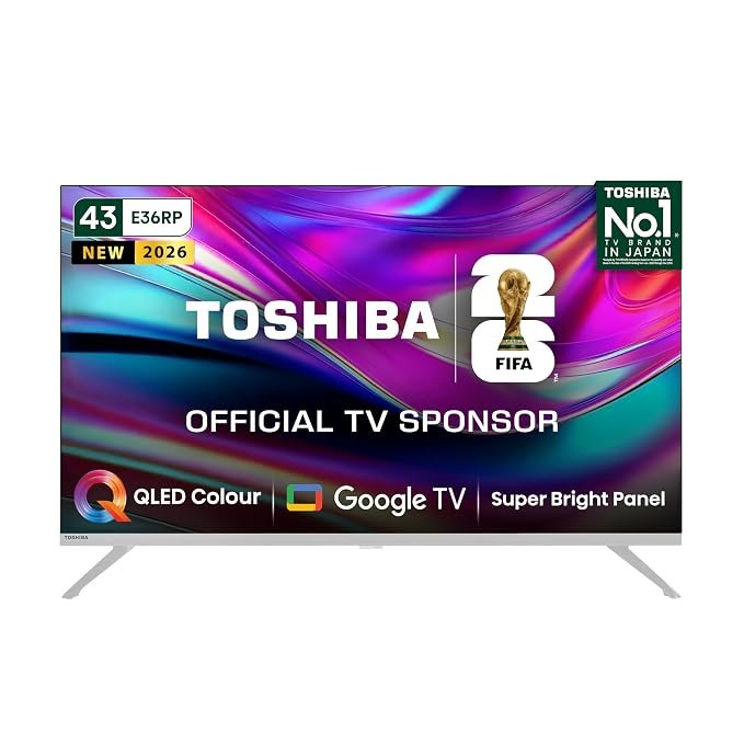 Toshiba 108 cm (43 inches) E36RP Series Full HD Smart QLED Google TV 43E36RP