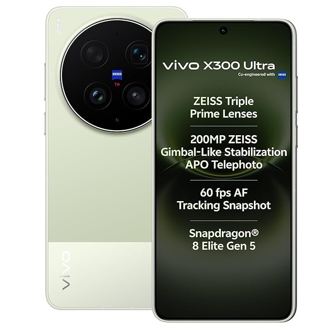 vivo X300 Ultra 5G (Victory Green, 16GB RAM, 512GB Storage) with No Cost EMI/Additional Exchange Offers