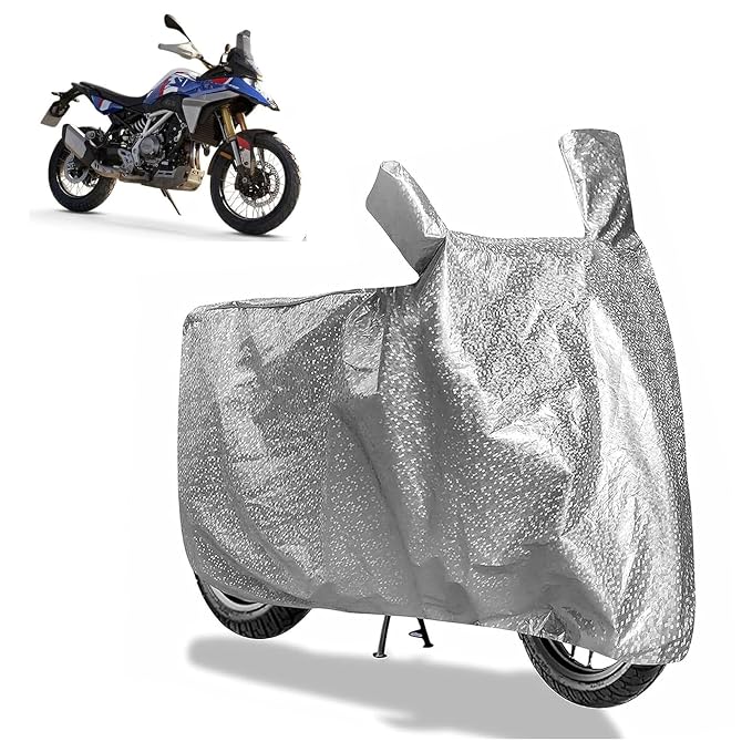 Sulfar Bike Cover for BMW Motorrad F 450 GS (India) (Adventure) | Waterproof, Dustproof & UV Protected | All Weather Two Wheeler Cover (Silver) New 2026 Variants