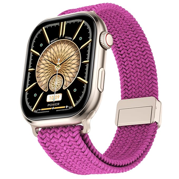 Fire-Boltt Brillia Smart Watch 2.02” Super AMOLED Display, Bluetooth Calling, SpO2, Heart Rate Monitor, 120+ Sports Modes, Fitness Tracker, Voice Assistant, Smart Watch for Man & Women