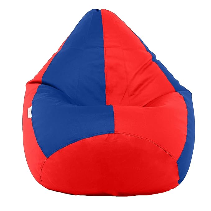 Sattva Classic Bean Bag Cover Without Beans XXXL Size Dual Colour – Red Royal Blue
