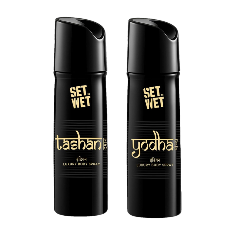 SET WET Yodha,Tashan Luxury & Long Lasting Body Spray I Manly & Luxury Fragrance for Men Deodorant Spray – For Men