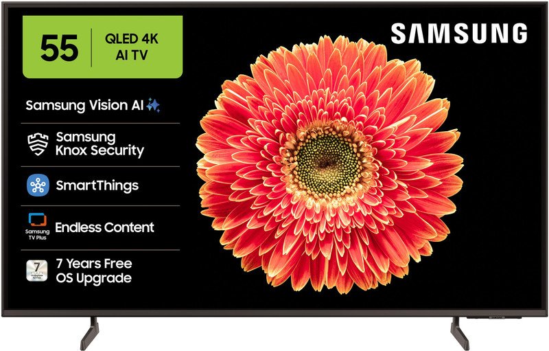 Samsung 138 cm (55 inch) QLED Ultra HD (4K) Smart Tizen TV (QA55QEF6AULXL)