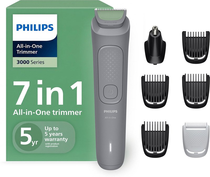 PHILIPS MG3911/15 Fully Waterproof Trimmer 60 min Runtime 5 Length Settings