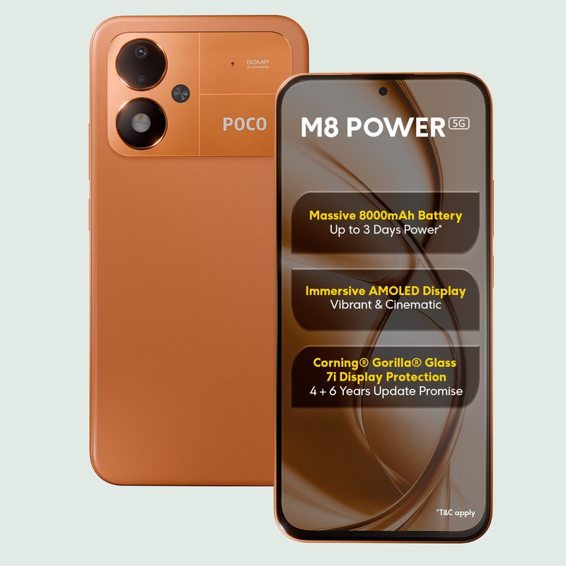 POCO M8 Power 5G (Blaze Orange, 128 GB)