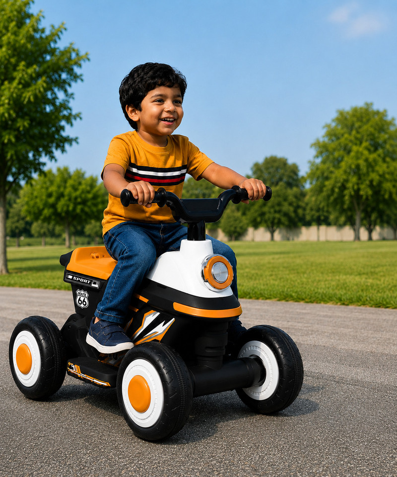 Miss & Chief Zoom Car_ATV, Battery operated with light & music,MP3 player, bluetooth & USB Car Battery Operated Ride On