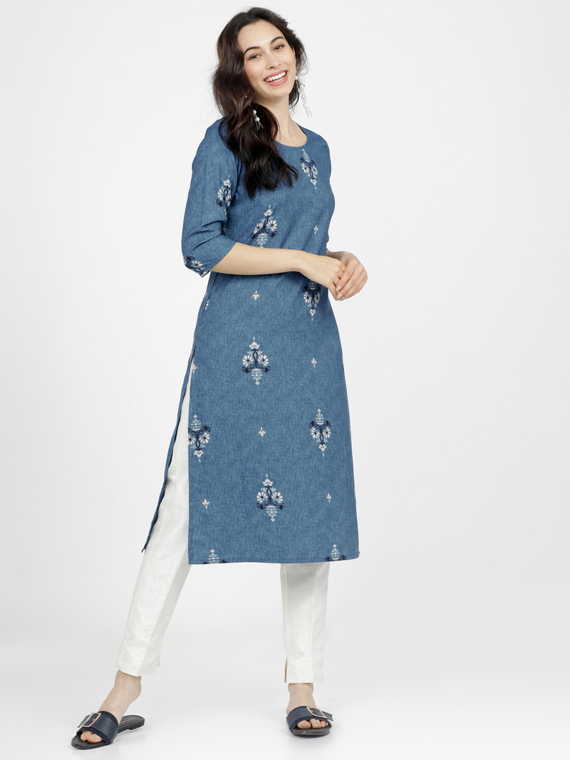 KETCH Women Printed Straight Kurta