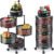 kirfiz Metal 4 Layer Kitchen Rotating Trolley Portable Storage Rack Stainless Steel (Pre-assembled)