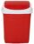 ARISTO Small Plastic Swing Dustbin,16 Ltr RED