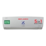 Lloyd 1.5 Ton 5 Star Inverter Split AC (5 in 1 Convertible, Cools Even at 52°C, Smart 4 Way Air Swing, Turbo Cool, Anti Corrosion Coating, 100% Copper, White, GLS18I5KWGGW)