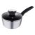Bergner Carbon TT Forged Aluminium Non-Stick Saucepan with Glass Lid & Induction Base (16 cm, 1.3 Liters, Metallic Grey)