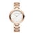 Giordano Eleganza Collection Analog Watch for Women with Crystal-Studded Strap & Diamond Indices