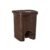 SIGNORA WARE Plastic 7 Liters Modern Lightweight Pedal Dustbin/Thrash Can Dustbins With Lid For Home/Non Garbage Smell/Unbreakable Single Mould/Heavy Duty Kitchen Bedroom Bathroom (7Ltr Brown),1 Count