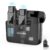 GRENARO S13 Wireless Mic for YouTube Recording, Collar Microphone with 3-Level Noise Reduction, 30m Range, 30H Battery, Portable Mike for Vlog, Live Streaming & Mobile Video Creators