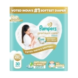 Pampers Premium Care Pant Style Baby Diapers, Newborn (XS), 30 Count, Upto 5 kg, All-in-1 with 360 Cottony Softness Diapers