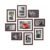 Amazon Brand – Solimo Synthetic Collage Set Of 9 Photo Frames ( 5 X 7 Inch – 4, 6 X 8 Inch – 4 & 8 X 10 Inch – 1) , Brown, Rectangular, wall mount