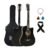 BLUEBERRY B-D38, Acoustic Guitar Kit Inbuilt Truss Rod with Bag, Strap, One Pack Strings And Picks – 38 Inch (Black)