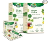 Zandu Ginger Celery Herbal Infusion, a Herbal Tea Enriched with Ayurvedic Ingredients (Pack of 25 Tea Bags X 2),37.5 grams